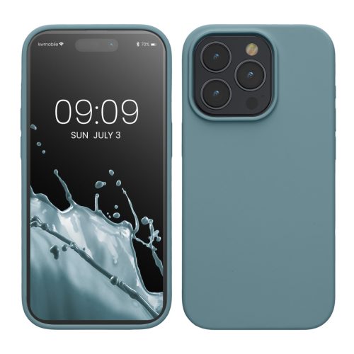 Husa Apple iPhone 15 Pro, Verde, Silicon, KWM000020CC043C