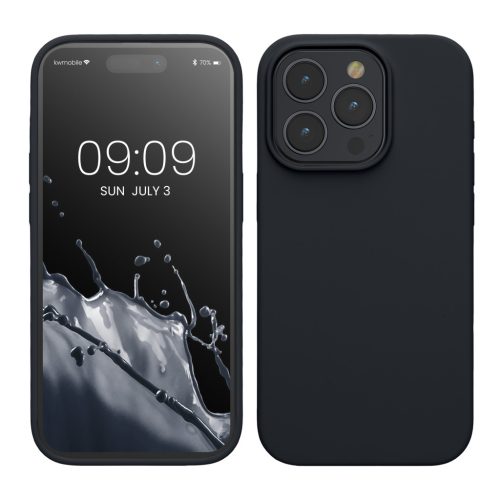 Husa Apple iPhone 15 Pro, Albastru inchis, Silicon, KWM000020CC045C