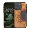 Husa Apple iPhone 15 Pro Max, Multicolor, Lemn/Silicon, KWM000020EJ002C