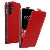 Husa Samsung Galaxy A15 5G, Rosu, Piele ecologica/Silicon, KWM000021OM003C