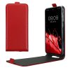 Husa Samsung Galaxy A55 5G, Rosu, Piele ecologica/Silicon, KWM000021OP003C