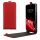Husa Samsung Galaxy A55 5G, Rosu, Piele ecologica/Silicon, KWM000021OP003C