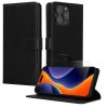 Set Husa si Folie de protectie Apple iPhone 15 Pro, Negru, Piele ecologica/Silicon, KWM000022VC001C