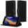Set Husa si Folie de protectie Apple iPhone SE (2022)/iPhone SE (2020)/iPhone 8, Negru, Piele ecologica/Silicon, KWM000022VE001C
