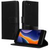 Set Husa si Folie de protectie Apple iPhone SE (2022)/iPhone SE (2020)/iPhone 8, Negru, Piele ecologica/Silicon, KWM000022VE001C