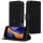 Set Husa si Folie de protectie Apple iPhone 5/iPhone 5s/iPhone SE, Negru, Piele ecologica/Silicon, KWM000022VG001C
