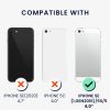 Set Husa si Folie de protectie Apple iPhone 5/iPhone 5s/iPhone SE, Negru, Piele ecologica/Silicon, KWM000022VG001C