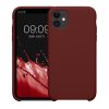 Husa Apple iPhone 11, Rosu inchis, Silicon, KWM000010EY113C