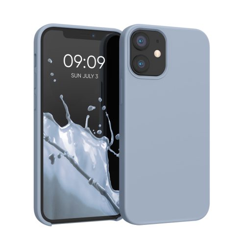 Husa Apple iPhone 12 Mini, Albastru deschis, Silicon, KWM000011JO069C