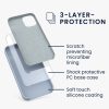 Husa Apple iPhone 12 Mini, Albastru deschis, Silicon, KWM000011JO069C