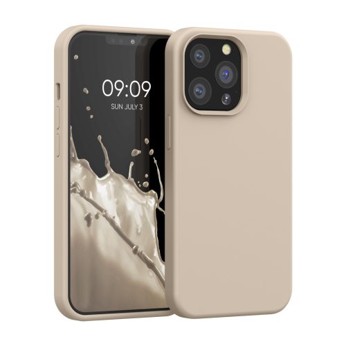 Husa Apple iPhone 13 Pro, Crem, Silicon, KWM000013OX053C