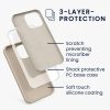 Husa Apple iPhone 13 Pro, Crem, Silicon, KWM000013OX053C