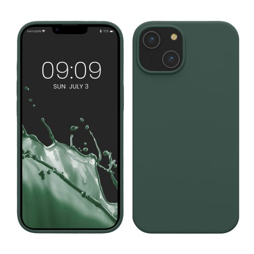 Husa Apple iPhone 14, Verde inchis, Silicon, KWM000016NI050C