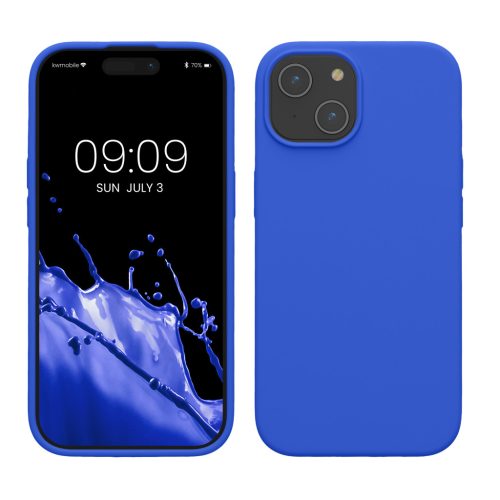 Husa Apple iPhone 15, Albastru, Silicon, KWM000020CA015C