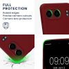 Husa OnePlus Nord 4, Rosu inchis, Silicon, KWM000022VI003C