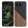 Husa OnePlus Nord 4, Maro/Negru, Lemn/Silicon, KWM000022VK001C
