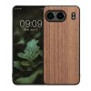 Husa OnePlus Nord 4, Maro, Lemn/Silicon, KWM000022VL001C