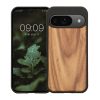 Husa Google Pixel 9/Pixel 9 Pro, Maro, Lemn/Silicon, KWM000020PJ003C