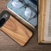Husa Google Pixel 9/Pixel 9 Pro, Maro, Lemn/Silicon, KWM000020PJ003C