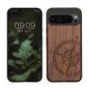 Husa Google Pixel 9 Pro XL, Maro, Lemn/Silicon, KWM000020QT001C