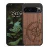 Husa Google Pixel 9 Pro XL, Maro, Lemn/Silicon, KWM000020QT001C