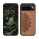 Husa Google Pixel 9 Pro XL, Maro, Lemn/Silicon, KWM000020QT002C