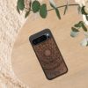 Husa Google Pixel 9 Pro XL, Maro, Lemn/Silicon, KWM000020QT003C