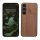 Husa Samsung Galaxy S24 FE, Maro, Lemn/Silicon, KWM000021WK001C