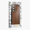 Husa Samsung Galaxy S24 FE, Maro, Lemn/Silicon, KWM000021WK001C