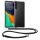 Husa cu jnur Samsung Galaxy S24 FE, Transparent/Negru, Silicon, KWM000021WL001C