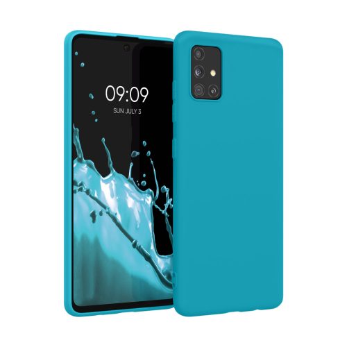 Husa Samsung Galaxy A51, Albastru deschis, Silicon, KWM000010YZ056C