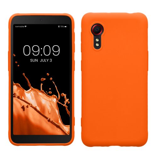 Husa Samsung Galaxy Xcover 5, Portocaliu, Silicon, KWM000012NV037C