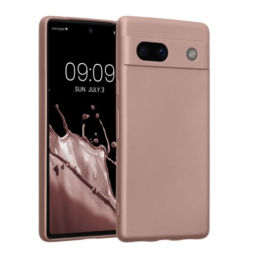 Husa Google Pixel 7a, Crem, Silicon, KWM000019YG014C