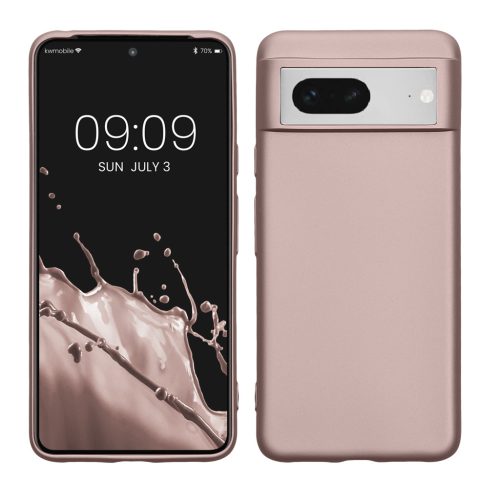 Husa Google Pixel 8, Crem, Silicon, KWM0000208J011C