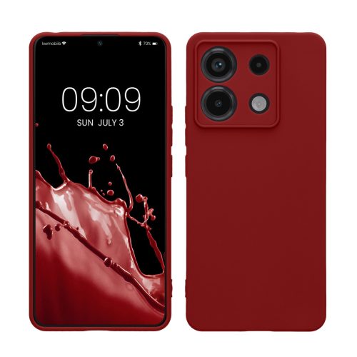 Husa Xiaomi Redmi Note 13 Pro 5G, Rosu, Silicon, KWM000020LD038C