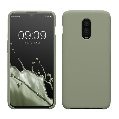 Husa OnePlus 6T, Verde deschis, Silicon, KWM000009BL039C