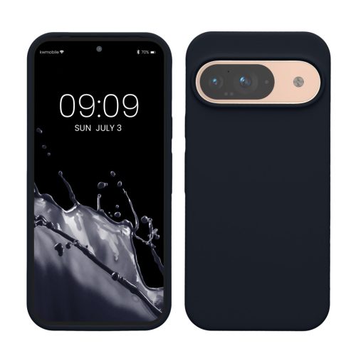Husa Google Pixel 9/Pixel 9 Pro, Albastru inchis, Silicon, KWM000020PI029C