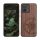 Husa Motorola Moto G84, Maro, Lemn/Silicon, KWM000022VU001C