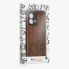 Husa Motorola Moto G84, Maro, Lemn/Silicon, KWM000022VU001C