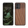 Husa Motorola Moto G54, Maro, Lemn/Silicon, KWM000022VV001C