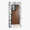 Husa Motorola Moto G54, Maro, Lemn/Silicon, KWM000022VV001C