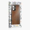 Husa Motorola Moto G54, Maro, Lemn/Silicon, KWM000022VW001C
