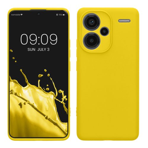 Husa Xiaomi Redmi Note 13 Pro Plus 5G, Galben, Silicon, KWM000020OF007C