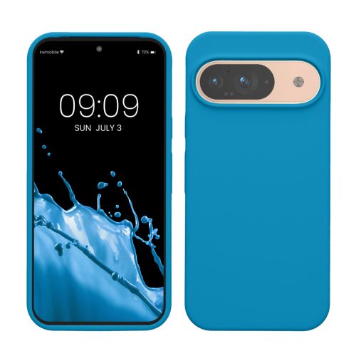 Husa Google Pixel 9/Pixel 9 Pro, Albastru, Silicon, KWM000020PI035C