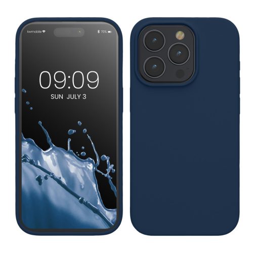 Husa Apple iPhone 15 Pro, Albastru, Silicon, KWM000020CC049C
