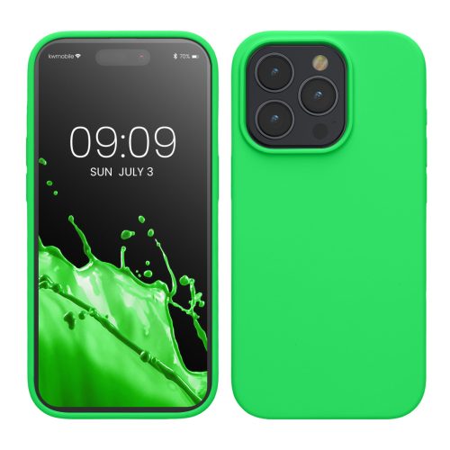 Husa Apple iPhone 15 Pro, Verde, Silicon, KWM000020CC050C