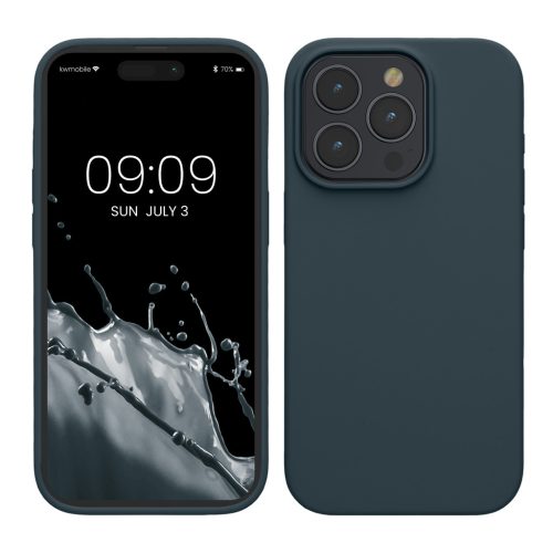 Husa Apple iPhone 15 Pro Max, Verde inchis, Silicon, KWM000020CD020C