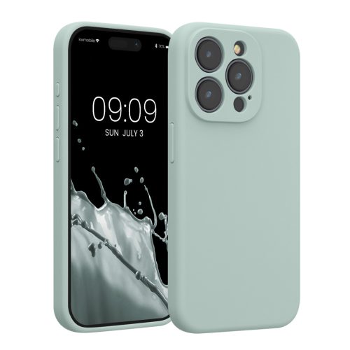 Husa Apple iPhone 15 Pro, Verde deschis, Silicon, KWM000022OM015C