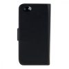 Husa Apple iPhone 5 / iPhone 5s / iPhone SE, Piele ecologica, Negru, 12261.01