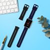 Set 2 curele pentru Huawei Watch Fit 2, Kwmobile, Negru/Albastru, Silicon, 59298.01